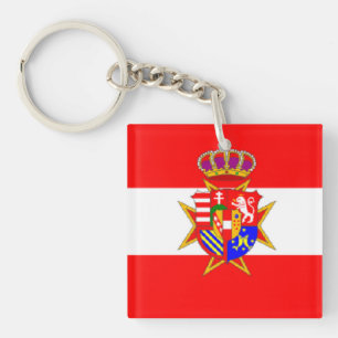 Llavero Banner blanco rojo Gran Ducado de la Toscana