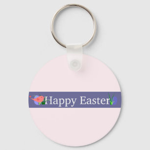 Llavero Banner de Happy Easter Purple