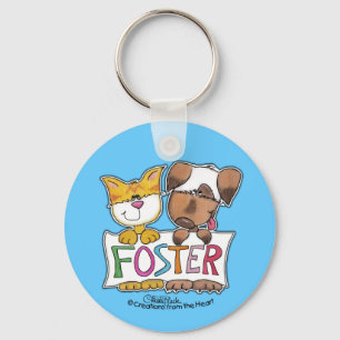 Llavero Banner del perro y el gato sostienen al FOSTER