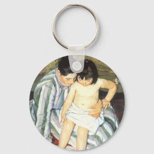 Llavero Baño de niño de Mary Cassatt Impresionismo vintage