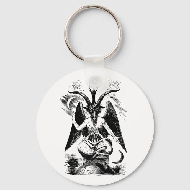 Llavero Baphomet (negro) (Anverso)