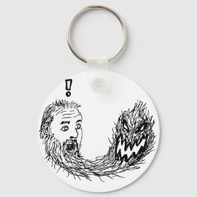 Llavero Barba de miedo (Anverso)
