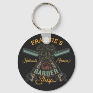 Llavero Barbería personalizada Retro Recortes de pelo