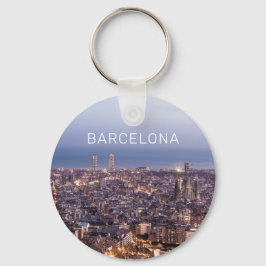 Llavero Barcelona Cataluña Sunset Skyline España Cityscape