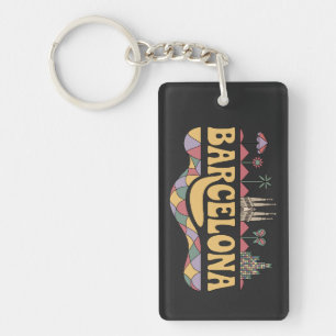 Llavero Barcelona España Europa