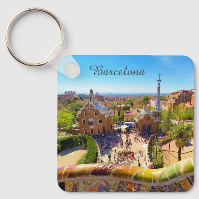 Llavero Barcelona, Park Guell (Anverso)