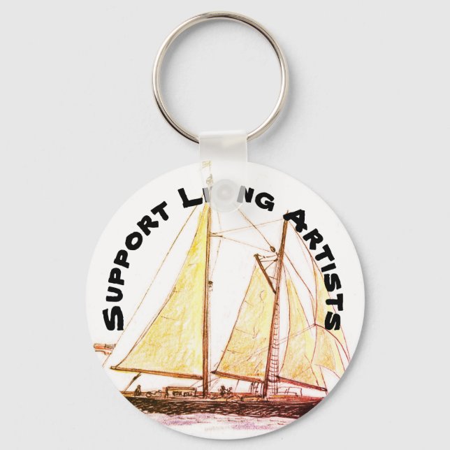 Llavero Barco de altura - Apoyar a los artistas vivos (Anverso)