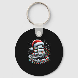 Llavero Barco de crucero de vela de navegación de Navidad
