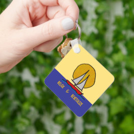 Llavero Barco de vela al sol