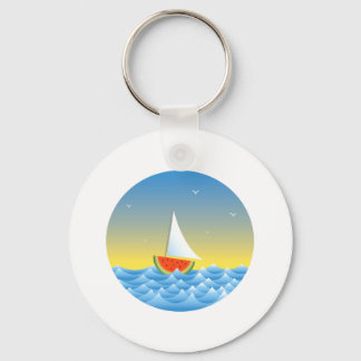 Llavero Barco de vela de sandía