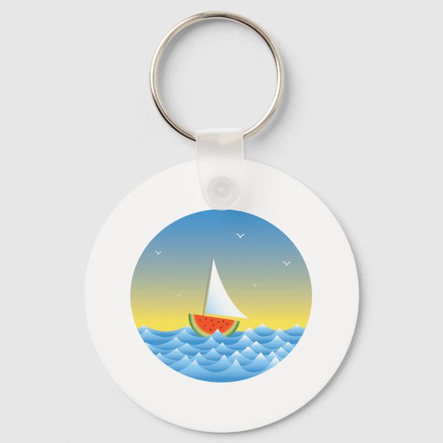 Llavero Barco de vela de sandía (Anverso)