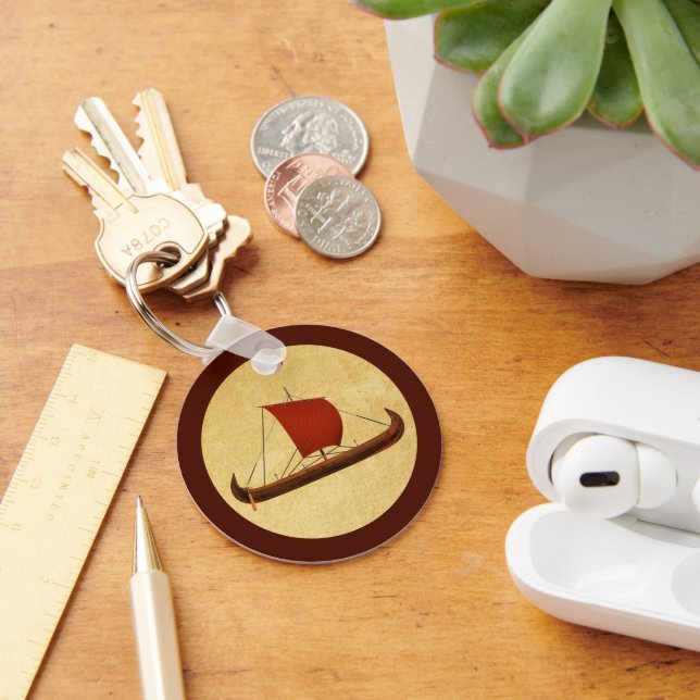 Llavero Barco de Viaje de Navegación Roja II (Escritorio )