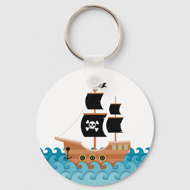 Llavero Barco pirata (Anverso)