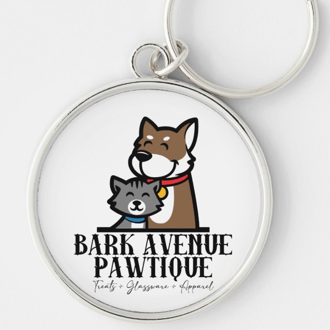 Llavero Bark Avenue Pawtique (Frente)