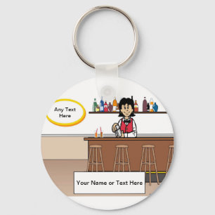 Llavero Barman personalizado - Personalizado femenina
