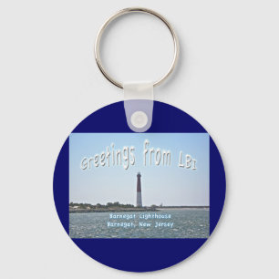 Llavero Barnegat Lighthouse LBI Greetings Keychain
