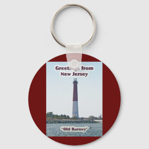 Llavero Barnegat Lighthouse NJ Greetings Keychain