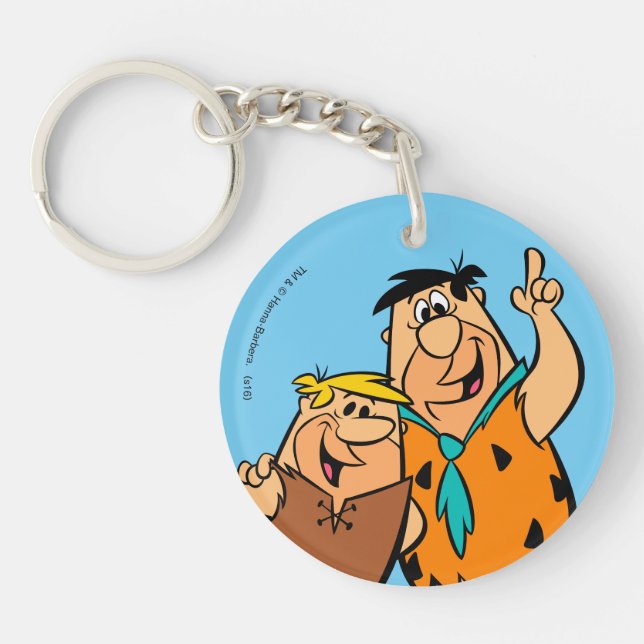 Llavero Barney Rubble y Fred Flintstone (Frente)