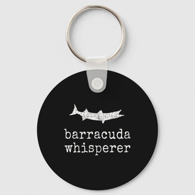 Llavero Barracuda Whisperer Funny Barracuda Fishing  (Anverso)