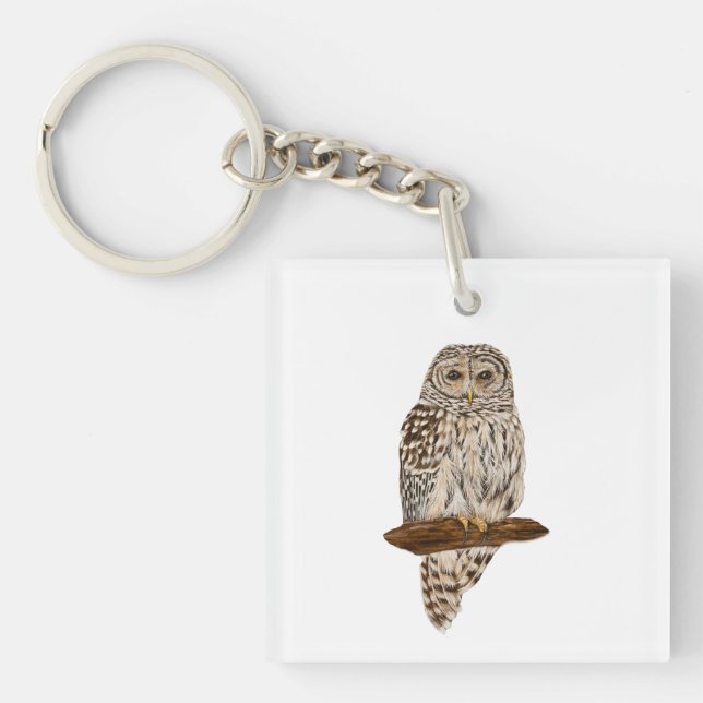 Llavero Barred Owl (Frente)