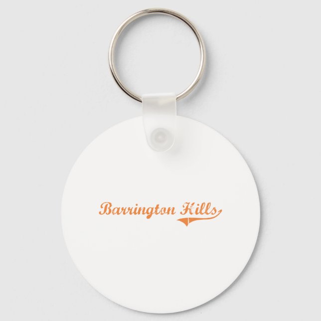 Llavero Barrington Hills Illinois Classic Design (Anverso)