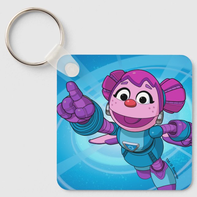 Llavero Barrio Sésamo | Mecha Builders Abby (Anverso)