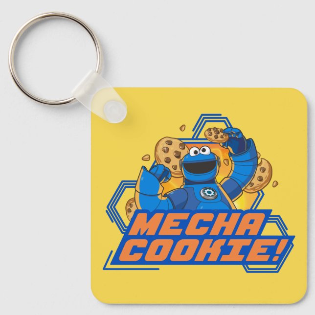 Llavero Barrio Sésamo | Monstruo de la galleta Mecha Cooki (Anverso)
