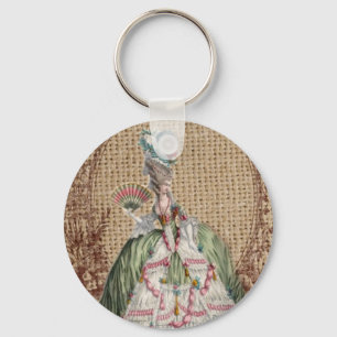 Llavero barroca frenética burlap Marie Antoinette