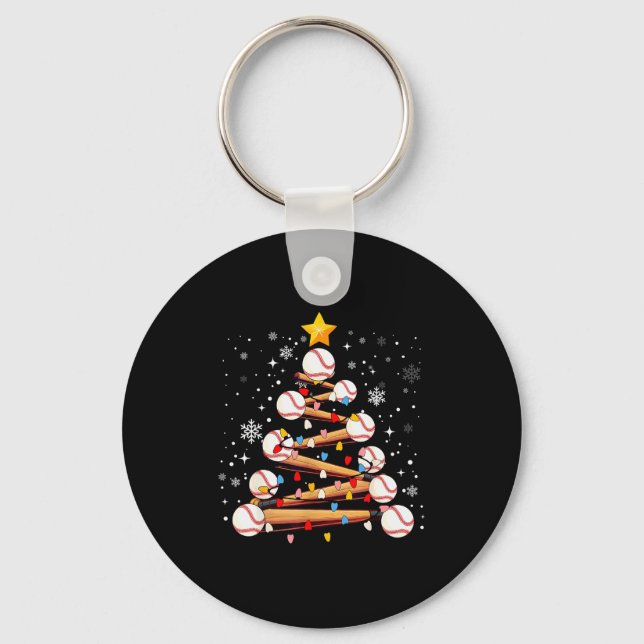 Llavero Baseball Christmas Tree Light Xmas Baseball Boys K (Anverso)