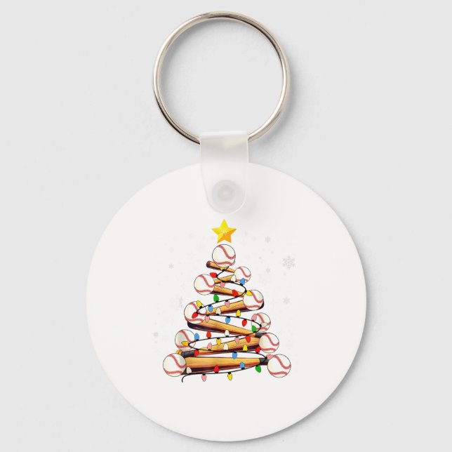 Llavero Baseball Christmas Tree Light Xmas Baseball Boys K (Anverso)