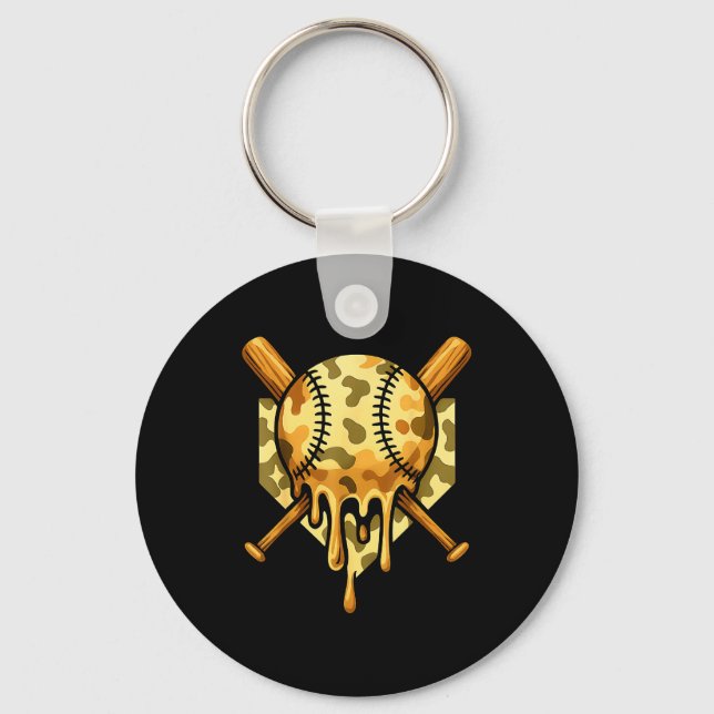 Llavero Baseball Drip For Boys Ice Cream Dripng Boys Baseb (Anverso)