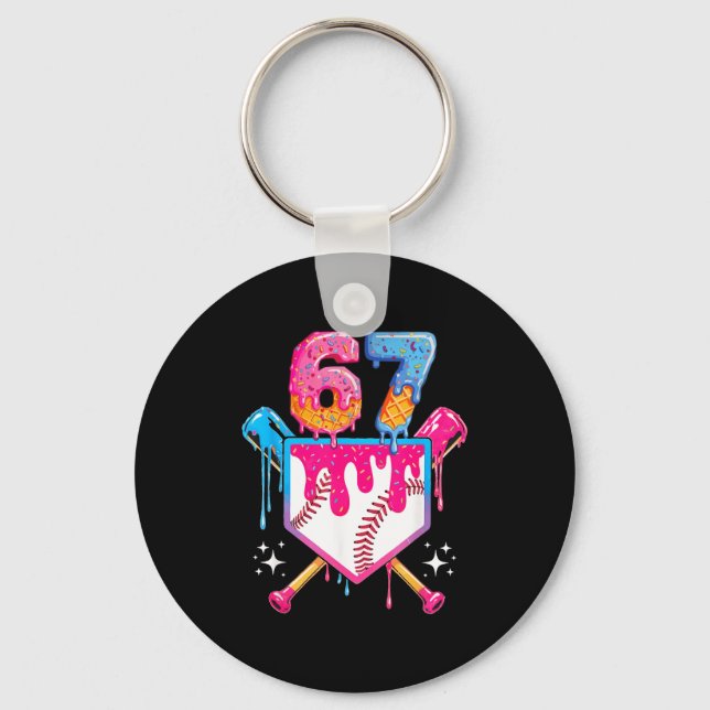 Llavero Baseball Drip Number 67 Player Or 67th Birthday  (Anverso)