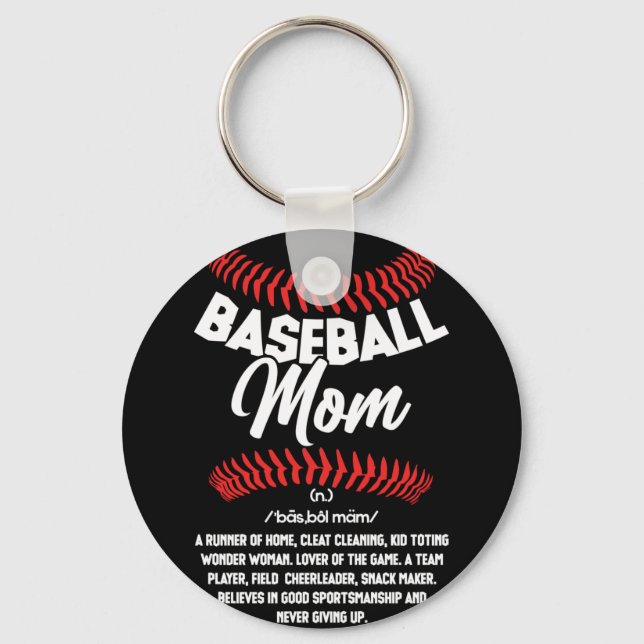 Llavero Baseball Mom Definition Sport Sofball (Anverso)