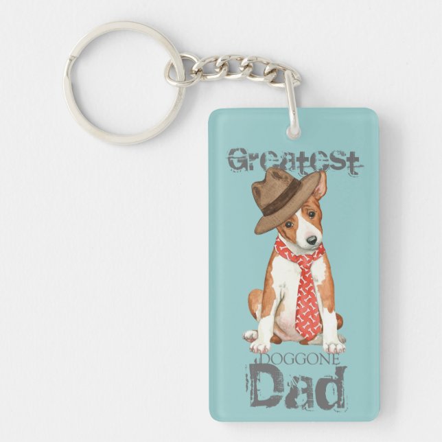 Llavero Basenji Dad (Frente)
