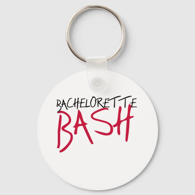 Llavero Bash de Bachelorette Negro/Rojo (Anverso)
