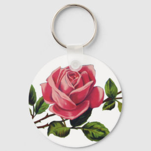 Llavero básico del rosa rojo