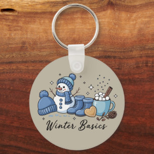 Llavero Básicos de Invierno Muñeco de Nieve Navidad Tiempo