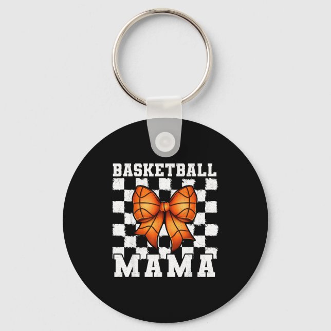 Llavero Basketball Mama Coquette Bow Game Day Funny Srts L (Anverso)