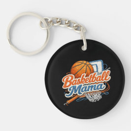 Llavero Basketball Mama Personalized Team Keychain