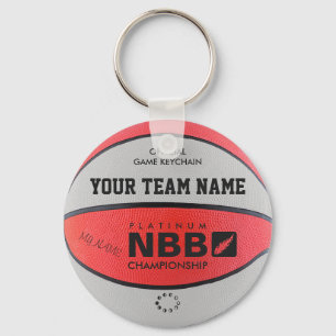 Llavero BASKETBALL OFICIAL JUEGO KEYCHAIN blanco rojo bl