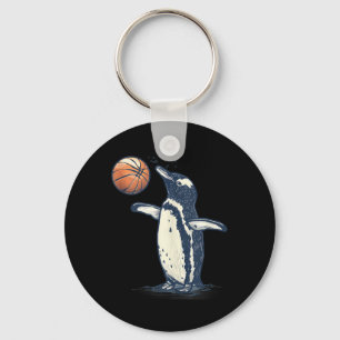 Llavero Básquetbol Animal Art Pingüino Baloncesto Lover Dr