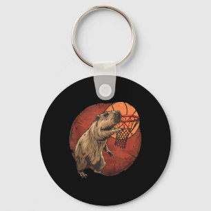 Llavero Básquetbol Artesanía Básquetbol Capybara Drawi