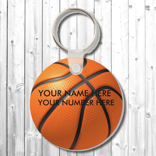Llavero Básquetbol de cadena de claves con tu nombre, tu n (Subido por el creador)