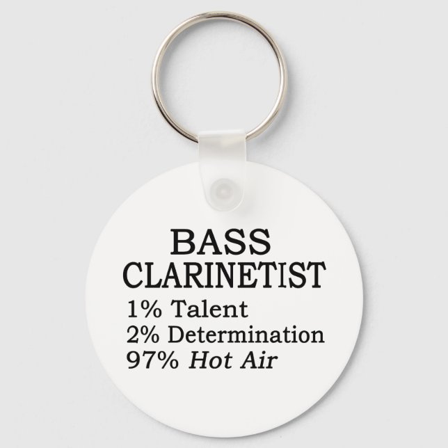 Llavero Bass Clarinetist Hot Air (Anverso)