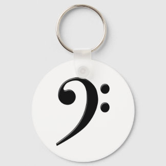 Llavero Bass Clef - F Clef Music Symbol