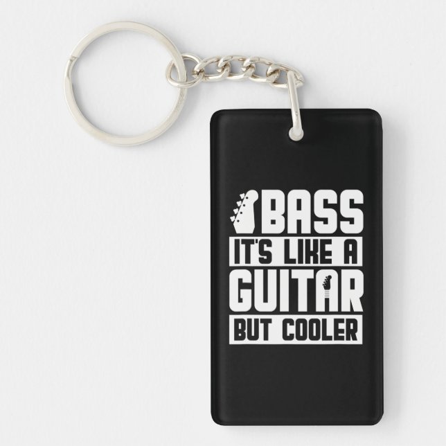Llavero Bass es como una guitarra pero más frío barato (Frente)