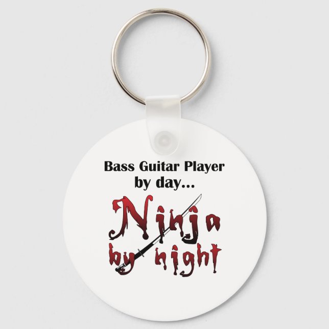 Llavero Bass Guitar Ninja (Anverso)