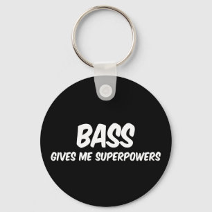 Llavero Bass superpotencia la música divertida de superhér