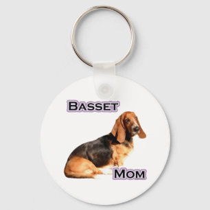 Llavero Basset Hound Mom 4 - Keychain