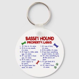 Llavero BASSET HOUND Property Laws 2